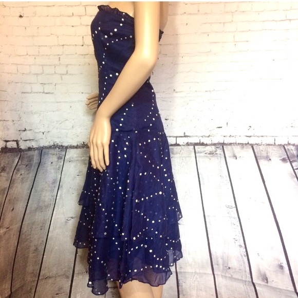 Anthro Odille Pacific Coast Strapless Dress - Picture 3 of 8